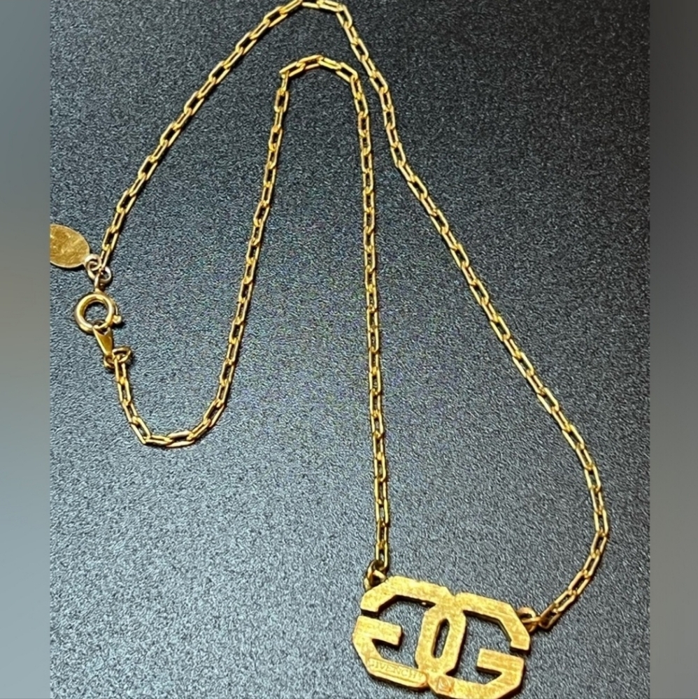 GIVENCHY Double G Logo Vintage Choker Necklace - Picture 4 of 9